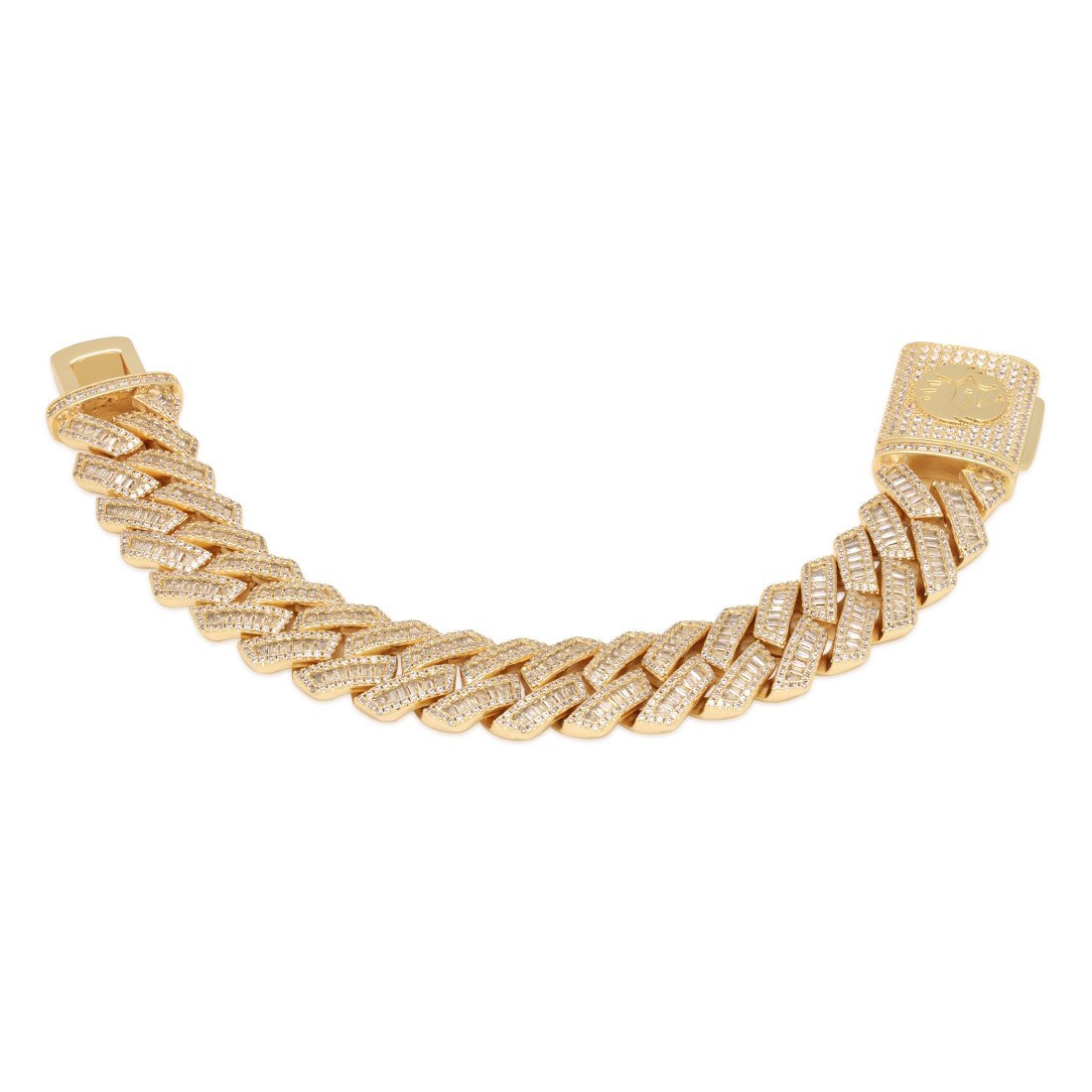 18MM ICED DIAMOND CUT BAGUETTE MIAMI CUBAN BRACELET