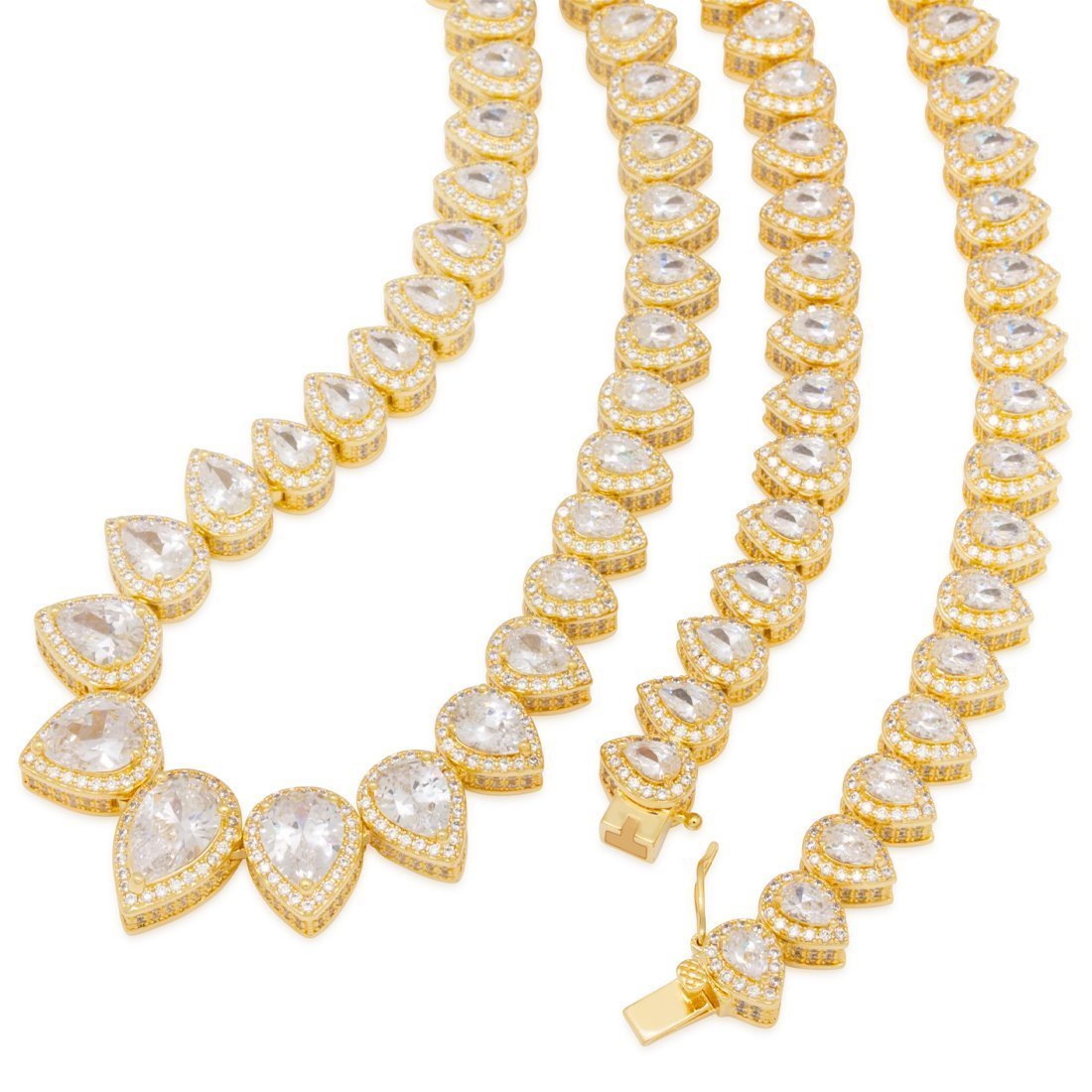 16MM PEAR-CUT TENNIS CHAIN
